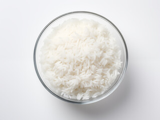 White rice in bowl 