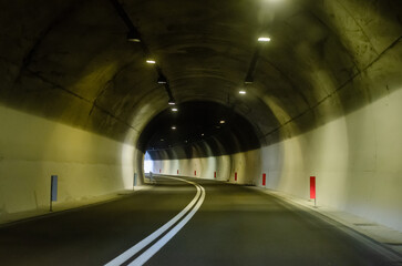 Tunnel near Ventimiglia, on Italian - French border