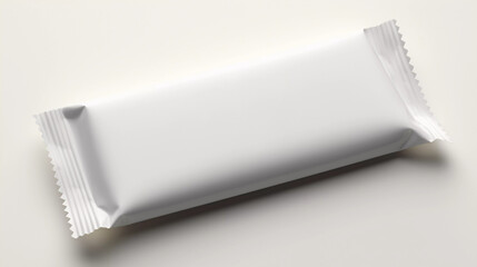 Sweets Packaging: Clean White Candy Bar Wrapper