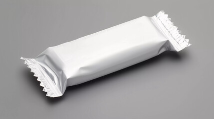 Candy Packaging: White Blank Candy Bar Wrapper