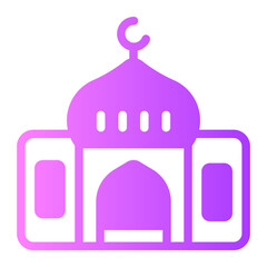 mosque gradient icon