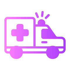 ambulance gradient icon
