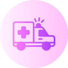 ambulance gradient icon