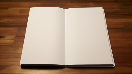 Fototapeta premium Mockup. White Notepad Page on Desk