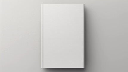 Mockup. White Product Template for Book Cover on Interesting Background - obrazy, fototapety, plakaty