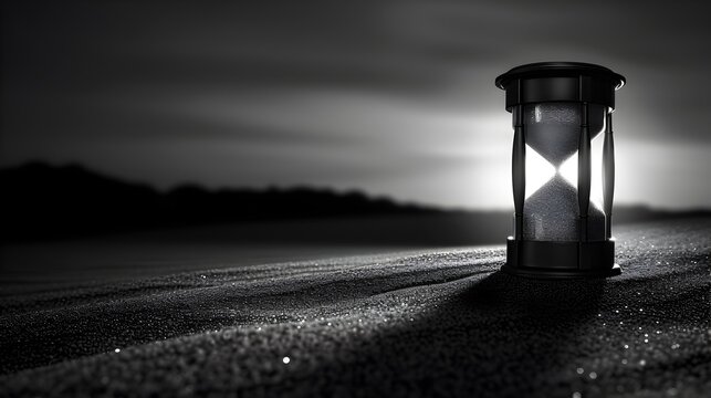 Hourglass at Nighttime