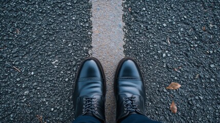 Person Standing at the Start of a Path