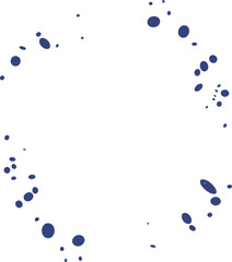 Frame shape flat illustration. Border silhouette design element