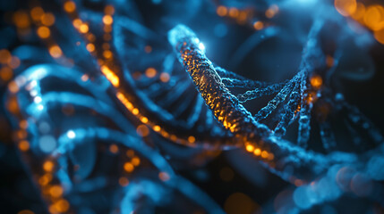 Biology Medical DNA in focus, key to unlocking biology Medical DNA secrets in medical studies and virology, perfect for biology Medical DNA illustrations