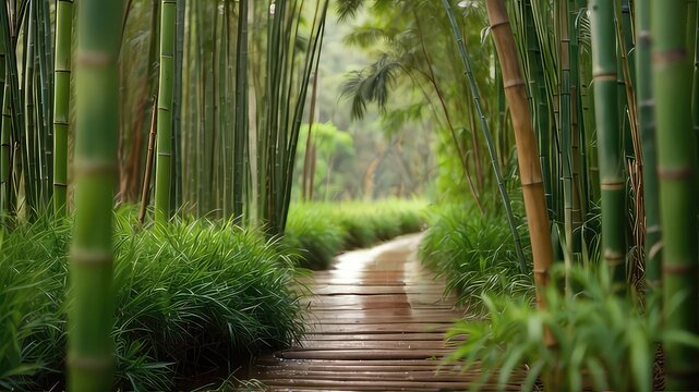 Bamboo forest, pathway, wedding backdrop, photography backdrop