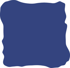 Frame shape flat illustration. Border silhouette design element