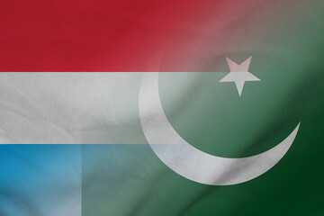 Luxembourg and Pakistan government flag transborder negotiation PAK LUX