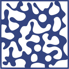 Frame shape flat illustration. Border silhouette design element