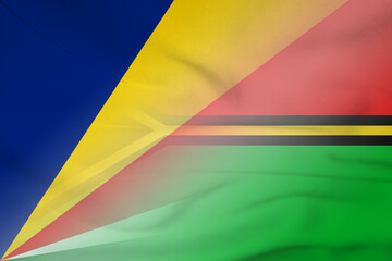 Seychelles and Vanuatu official flag international contract VUT SYC