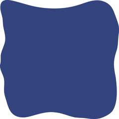 Frame shape flat illustration. Border silhouette design element