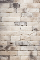 cream and white brick wall background texture. High quality photo