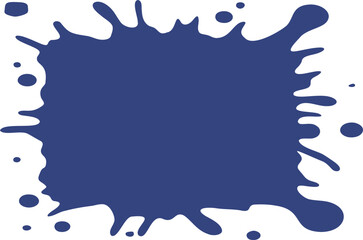 Frame shape flat illustration. Border silhouette design element