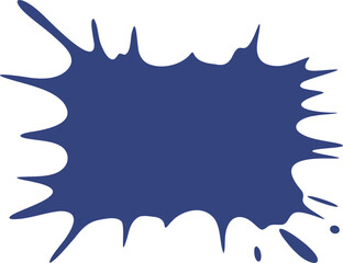 Frame shape flat illustration. Border silhouette design element