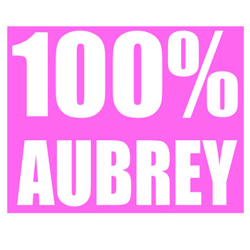 Aubrey name 100 percent png