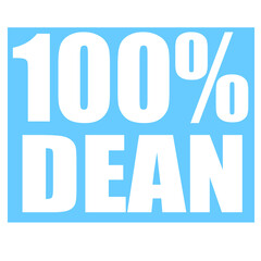 Dean name 100 percent png