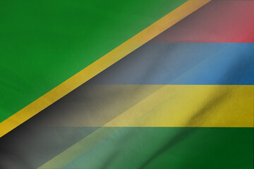 Tanzania and Mauritius government flag international relations MUS TZA