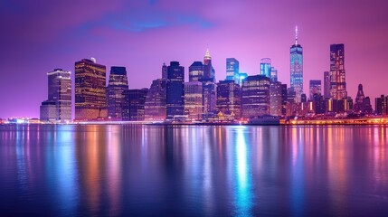 Fototapeta na wymiar skyline Manhattan business zone, New York, USA. 