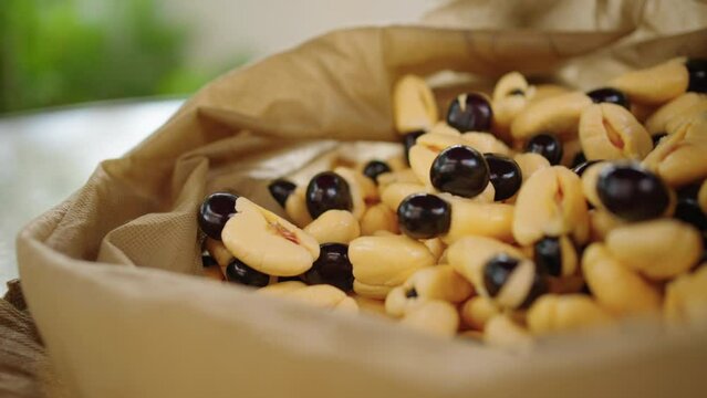 Hand picked Ackee and removed from the shell.  
