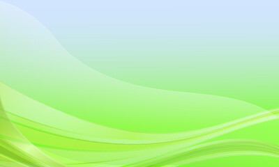 Obraz premium Abstract liquid smooth line wavy motion soft green background.