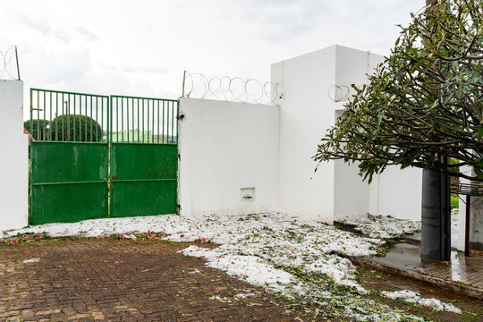 Granizo em Ita&uacute; de Minas, MG