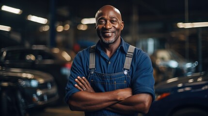 Mid adult male mechanic