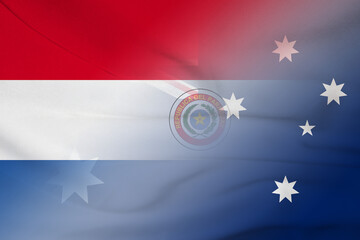 Paraguay and Australia national flag international relations AUS PRY