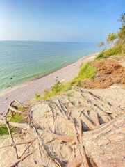 view of the sea from the beach