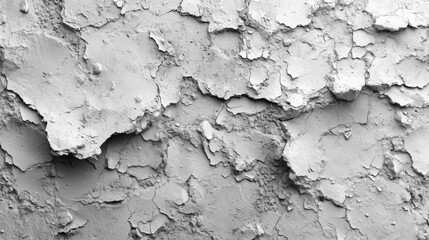 Obraz premium Aged Concrete Wall Texture with Cracked and Peeling Paint Detail