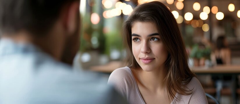 Woman feels discomfort hearing cocky man's cringe-worthy stories, experiencing secondhand embarrassment on their first date.