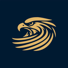 Naklejka premium eagle logo design template vector illustrationeagle logo design template vector illustration