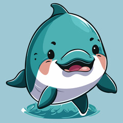 A cute and sad wolf cub illustration for childrens var 5