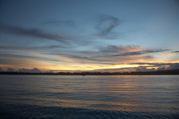 Fototapeta na wymiar Sun-setting on the ocean Mentawai Islands