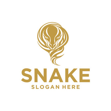 Snake animal mascot logo vector illustration