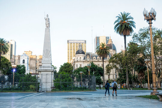 Pirámide de Mayo , Plaza de Mayo , Buenos Aires , Argentina