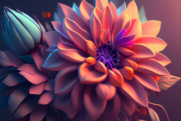Aesthetic flowers illustration