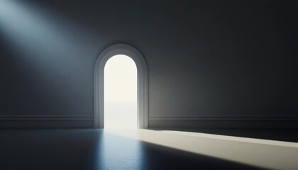 Fototapeta premium The door to a bright future