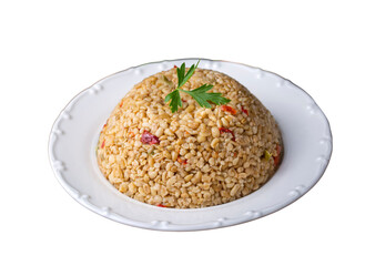 Bulgur pilaf with Firik (Turkish name; firikli bulgur pilavi)