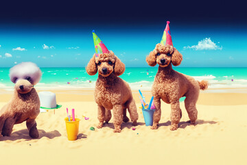Poodle Beach Birthday Party!