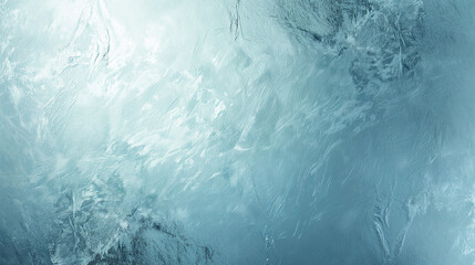 Fototapeta premium Frosted glass texture with a hint of blue, sleek and modern, minimalist background