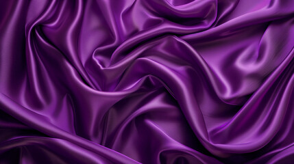 Silk fabric in rich purple, flowing and shimmering, elegant and sophisticated background