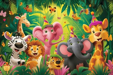 Wild Safari Birthday Celebration - Embracing the Excitement and Adventure of Jungle Animal Festivities