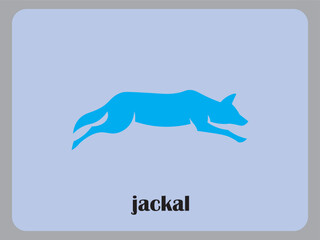 wolf logo coyote icon dog silhouette jackal vector