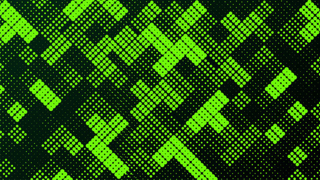 Halftone pixelated wallpaper with gradient effects