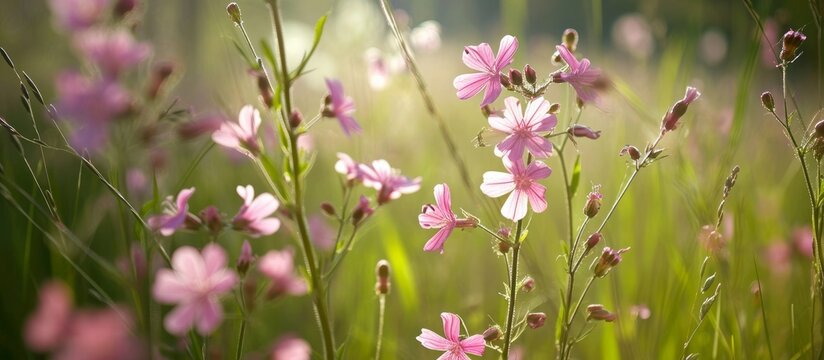 Summer season exhibits the remarkable fertility of Hampe's Catchfly (Silene x hampeana) in meadows.