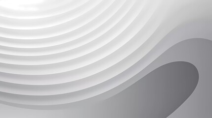 Silver gradient background. Smooth color combination of abstract circle paper cut. generative ai